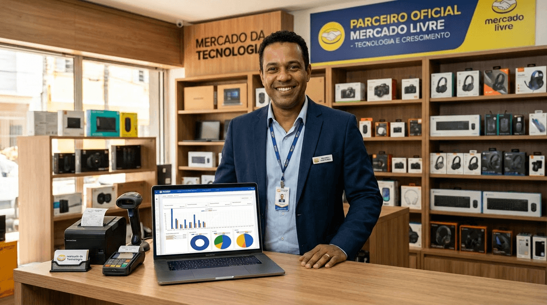 É possível vender no Mercado Livre e na loja física ao mesmo tempo, com eficiência e sem perder o controle.